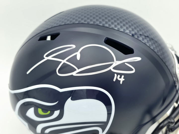 Sam Darnold Auto Seahawks Blue SB LX Champs Full Size Spd Replica Helmet Beckett