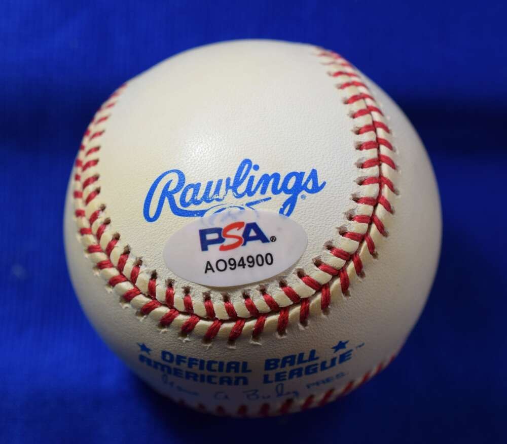 Pedro Martinez PSA DNA Autograph American League OAL Signed Baseball CY 99