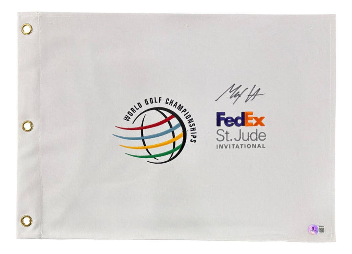 Max Homa Signed WGC FedEx St. Jude Invitational Golf Flag BAS