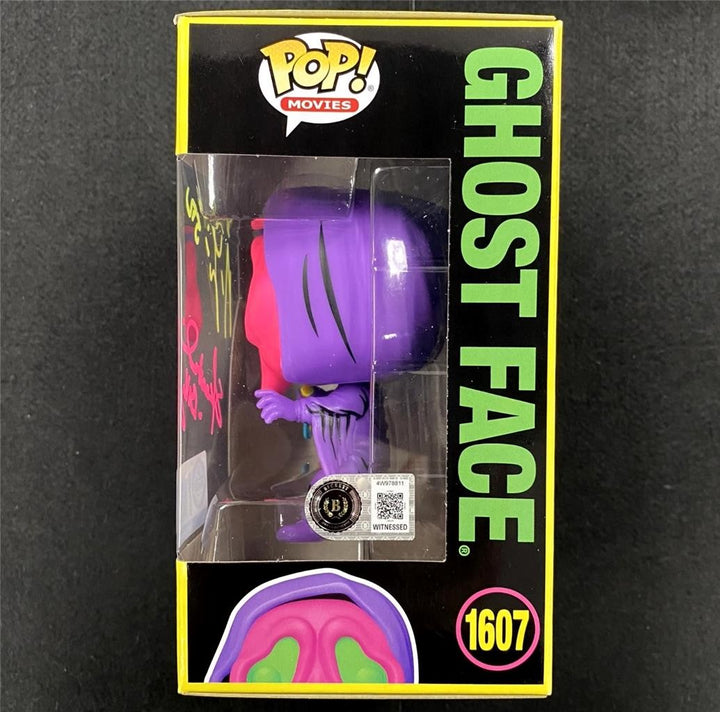 Matthew Lillard & Skeet Ulrich signed Black Light Ghost Face Funko Pop ~ Beckett