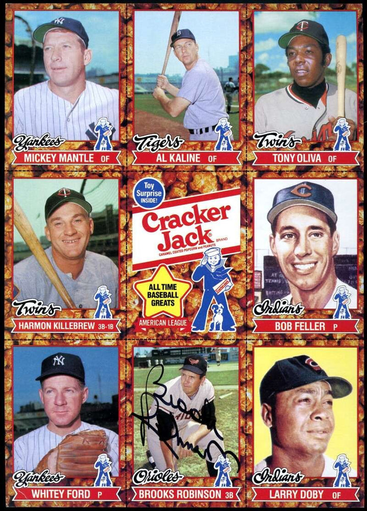 Brooks Robinson PSA DNA Signed 1982 Topps Cracker Jack Set Autograph