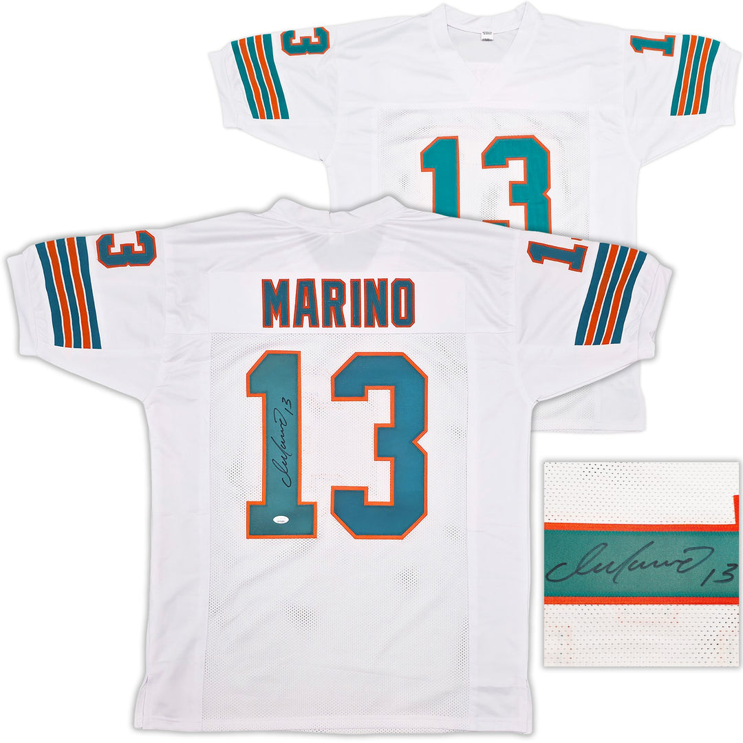 Miami Dolphins Dan Marino Autographed Signed White Jersey JSA