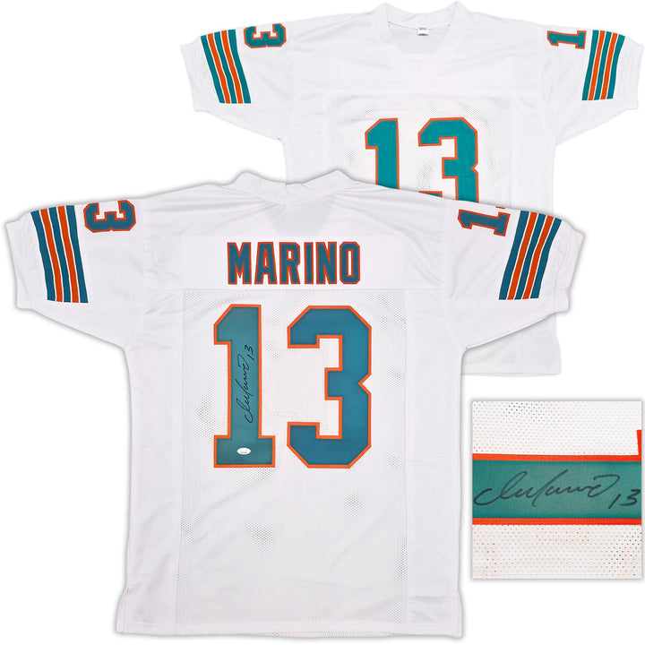Miami Dolphins Dan Marino Autographed Signed White Jersey JSA