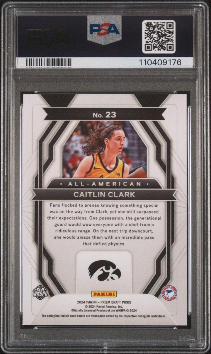 Graded 2024 Prizm DP Caitlin Clark #23 All American Basketball Card PSA 10