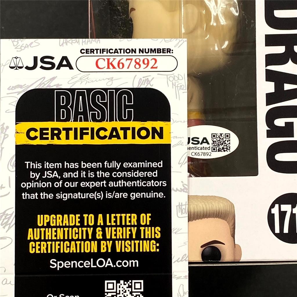 Dolph Lundgren signed Ivan Drago Rocky Funko Pop Figure 1715 (B) autograph ~ JSA