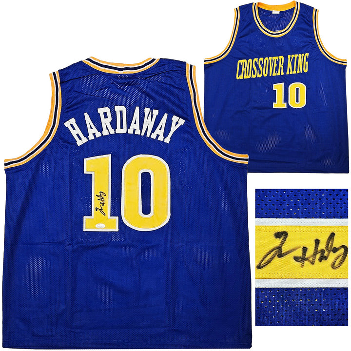 Golden State Warriors Tim Hardaway Autographed Signed Blue Jersey JSA