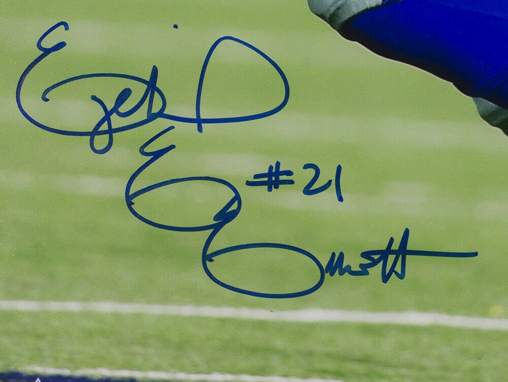 Ezekiel Elliott Signed Framed Dallas Cowboys 16x20 Photo BAS