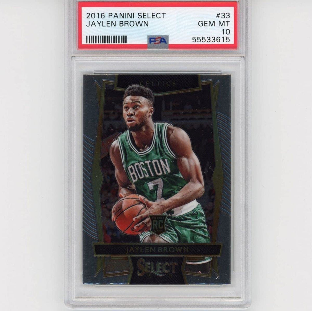 Graded 2016-17 Panini Select Jaylen Brown #33 Rookie RC Basketball Card PSA 10 G