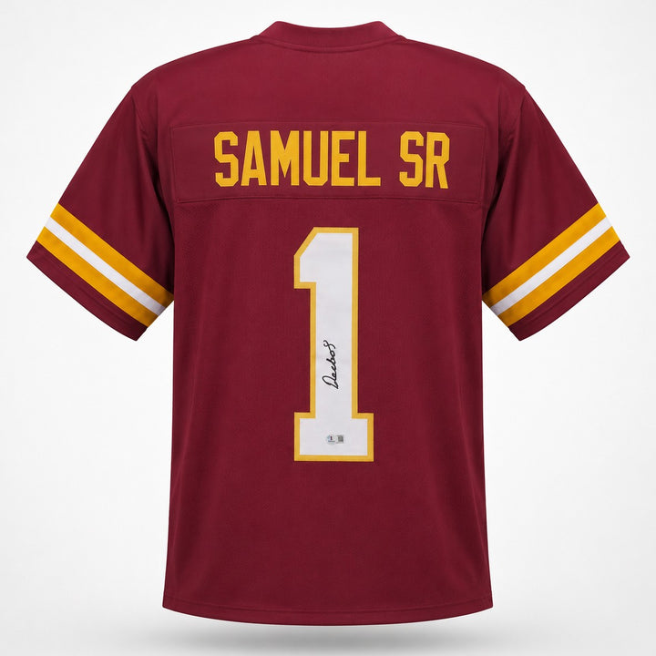 Washington Commanders Deebo Samuel Signed Maroon Jersey Beckett BAS QR