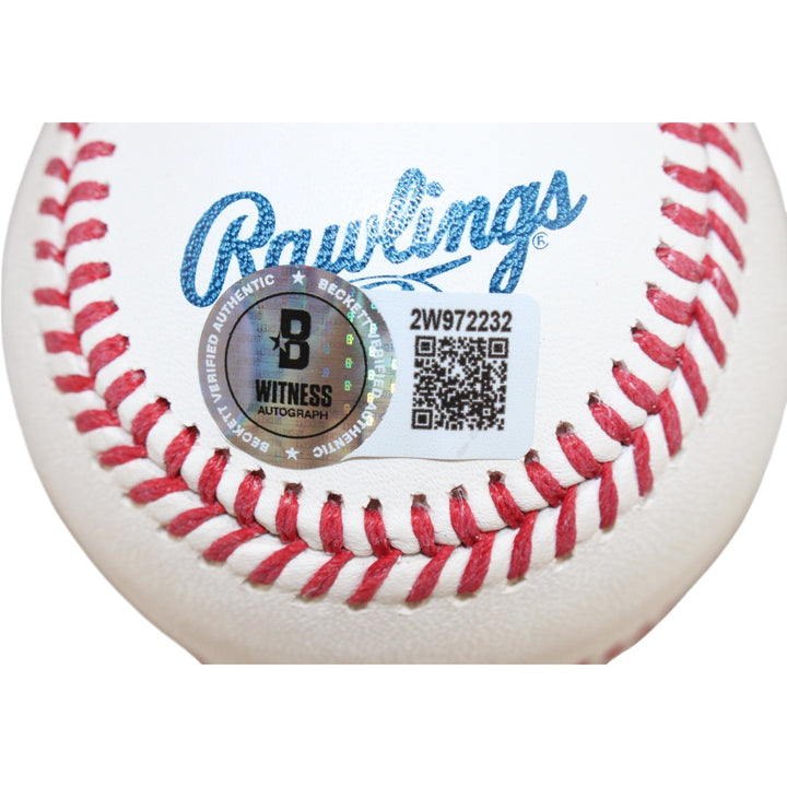 Jim Thome Autographed/Signed Cleveland Indians HOF OML Baseball Beckett 50928