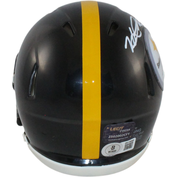 Heath Miller Autographed Pittsburgh Steelers Mini Helmet Beckett Witness 55047