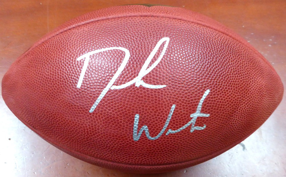 Deshaun Watson Signed Official NFL Leather Football Cleveland Browns Beckett BAS