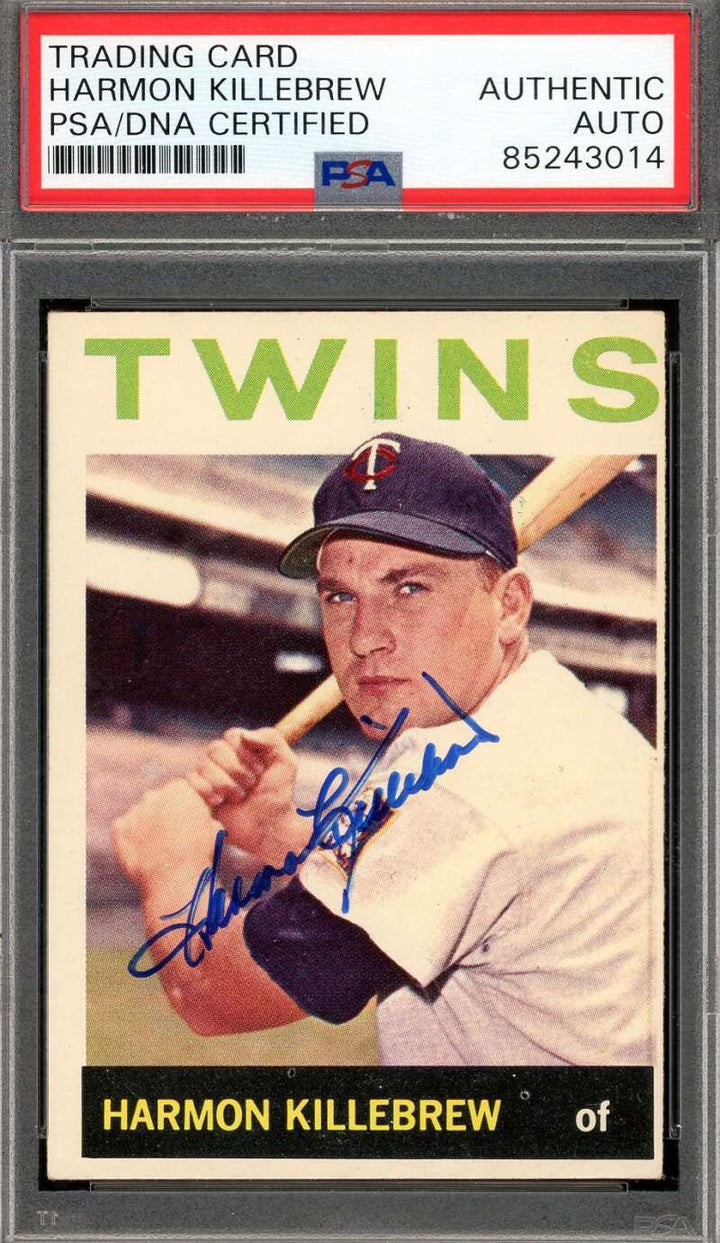 Harmon Killebrew PSA DNA Signed 1964 Topps Autograph