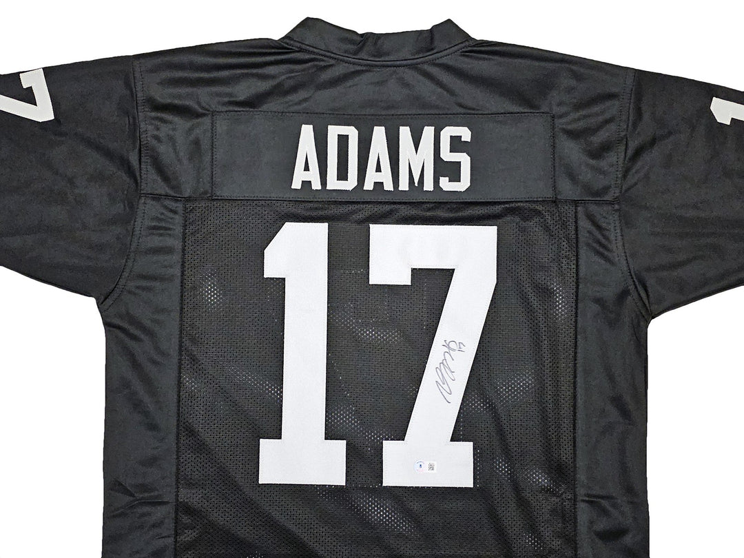 Las Vegas Raiders Davante Adams Signed Black Jersey Beckett Witness