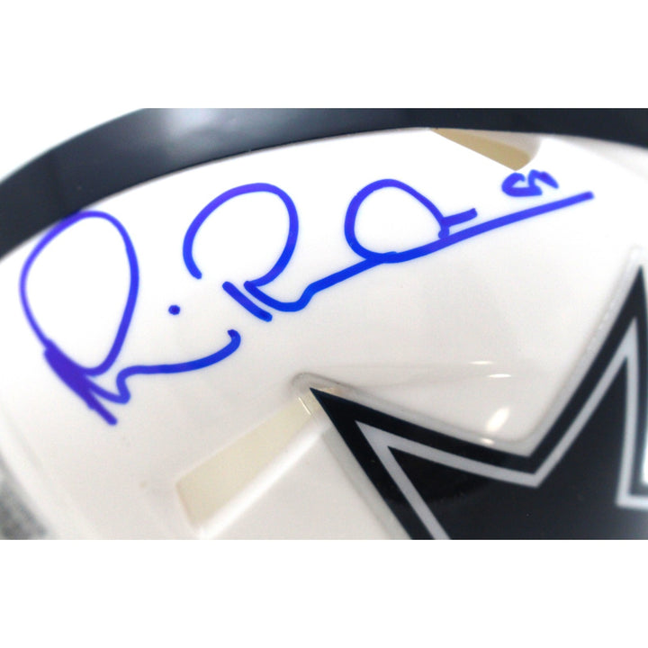 Michael Irvin Autographed Dallas Cowboys Alt Mini Helmet Beckett Witness 51767