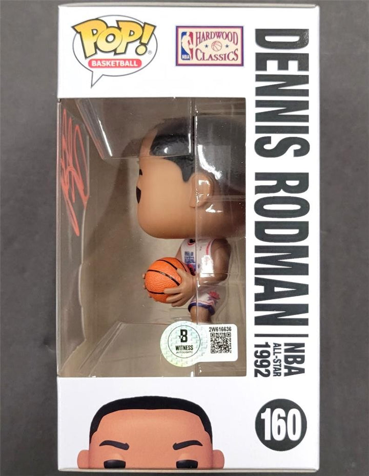 Dennis Rodman signed Pistons 1992 NBA All-Star Funko Pop! auto 160 ~ Beckett BAS