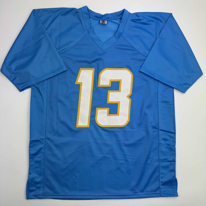 Autographed/Signed Keenan Allen Los Angeles LA Powder Blue Football Jersey Becke