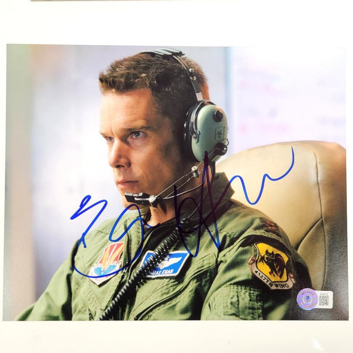 Ethan Hawke signed Good Kill 8x10 photo autograph ~ Beckett BAS
