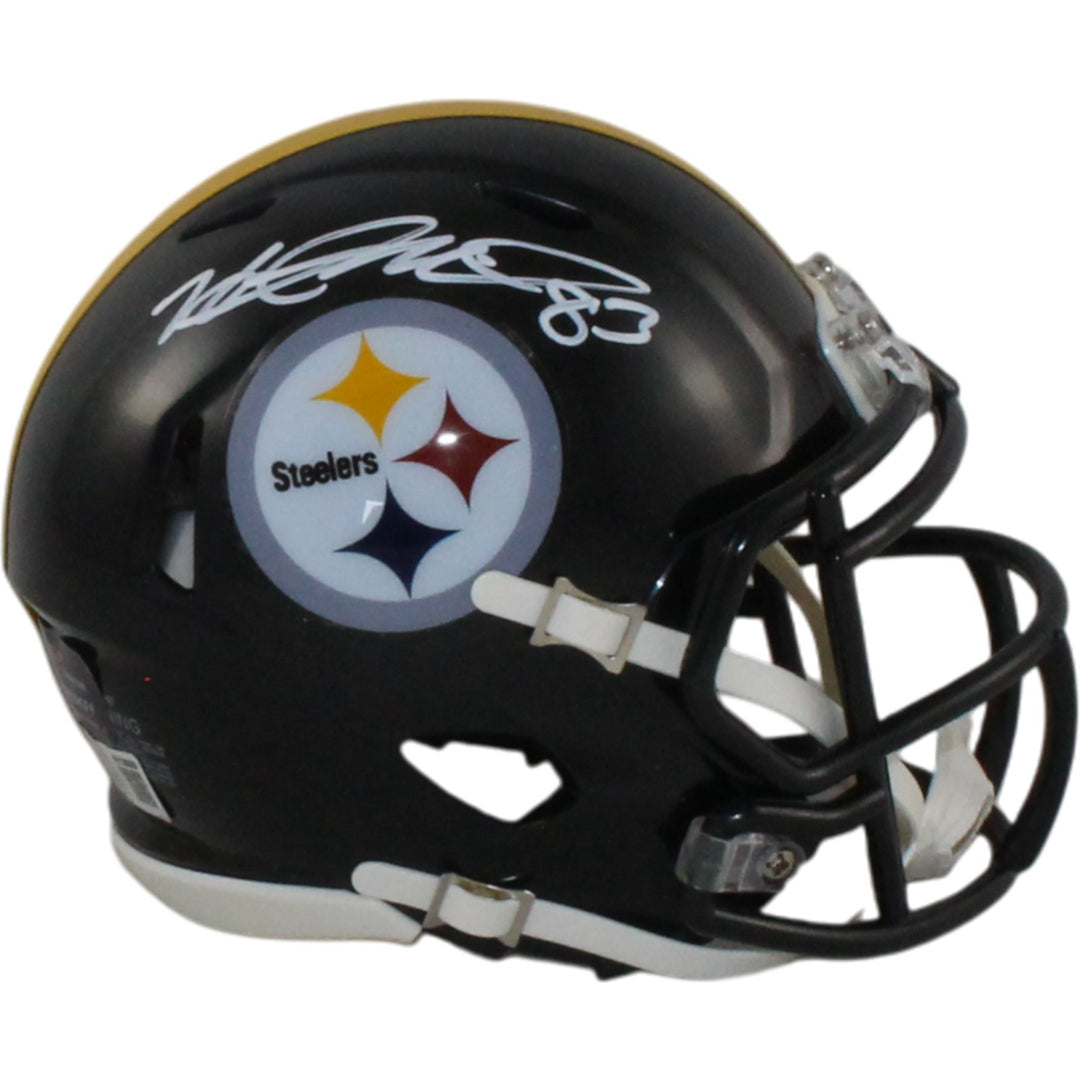 Heath Miller Autographed Pittsburgh Steelers Mini Helmet Beckett Witness 55047