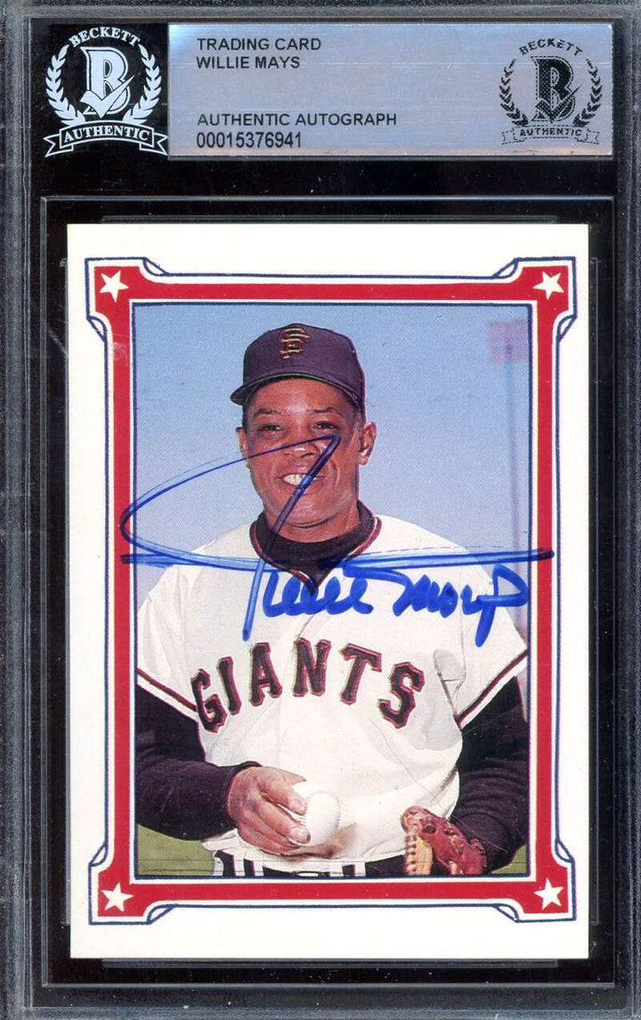 Willie Mays Beckett BAS Signed 1984 SAS Willie Mays Story Autograph