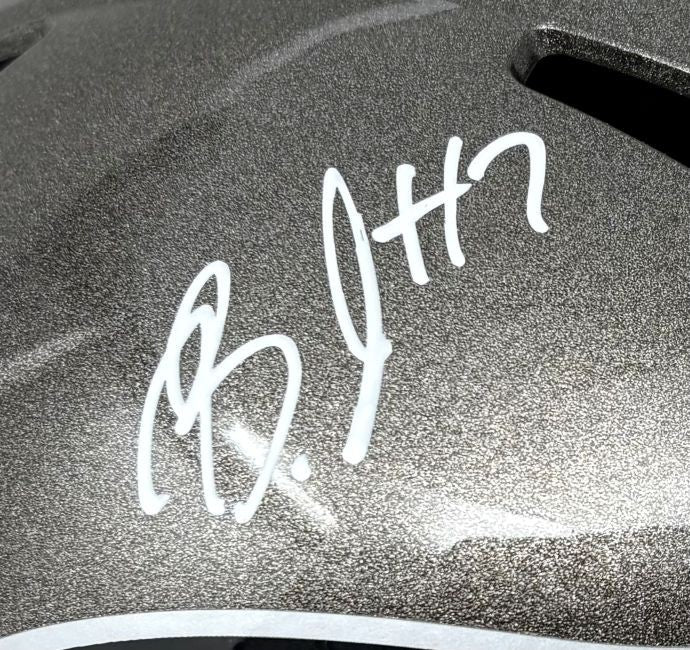 Bucky Irving Signed Tampa Bay Buccaneers Full Size Replica Speed Helmet BAS