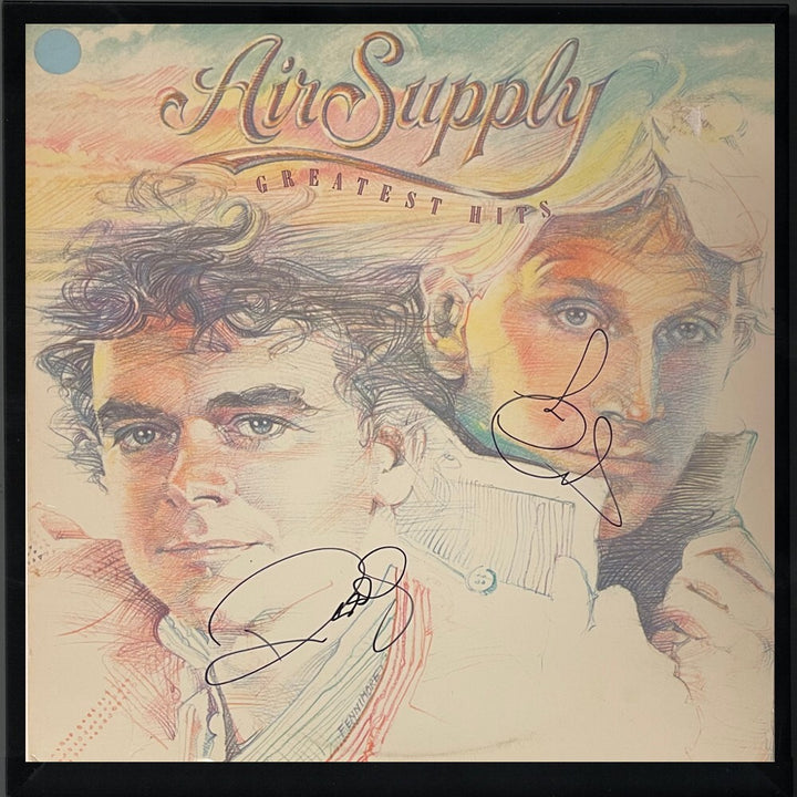 Russell Hitchcock/Graham Russell Dual signed 1983 Air Supply Hits LP/Record- JSA