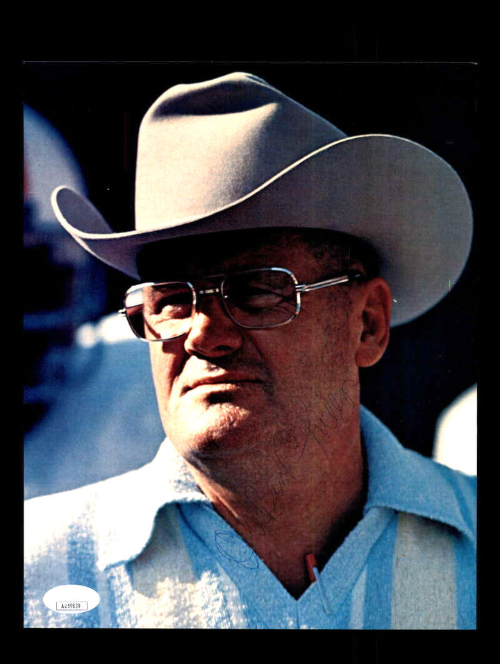 Bum Phillips JSA Autograph 8x10 Signed Vintage Photo 1970`s Oilers