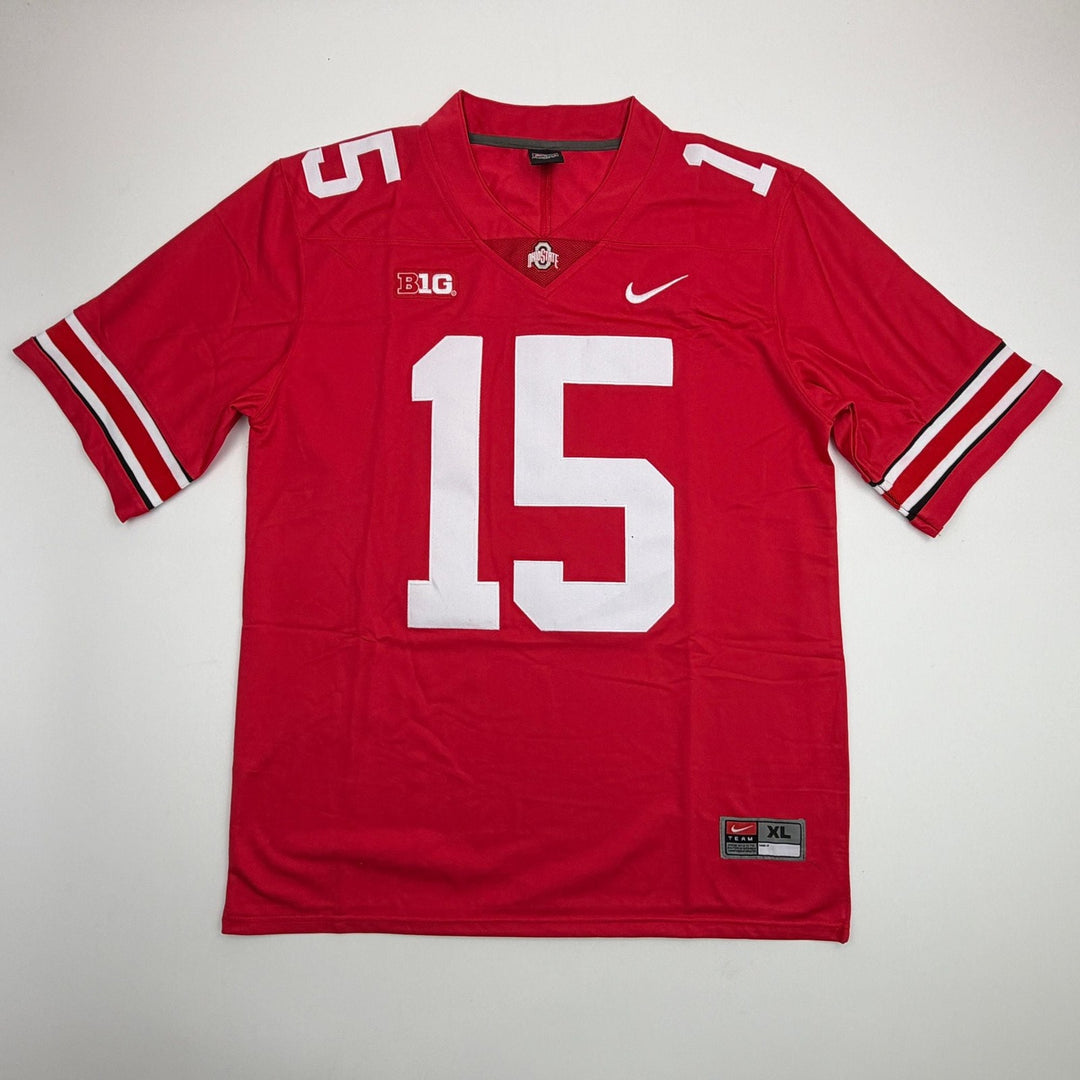 Autographed/Signed Chris Henry Jr Ohio State Red College Football Jersey JSA COA
