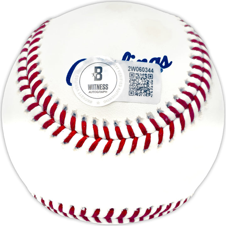 Trevor Hoffman Signed Official HOF Logo Baseball San Diego Padres Beckett Wit