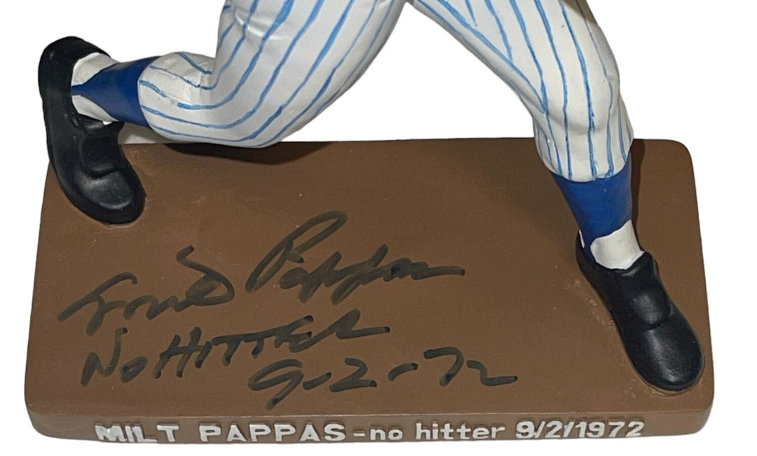 Milt Pappas signed Cubs 7.5” Hartland Statue/Figurine /250  No Hit -COA/PRISTINE