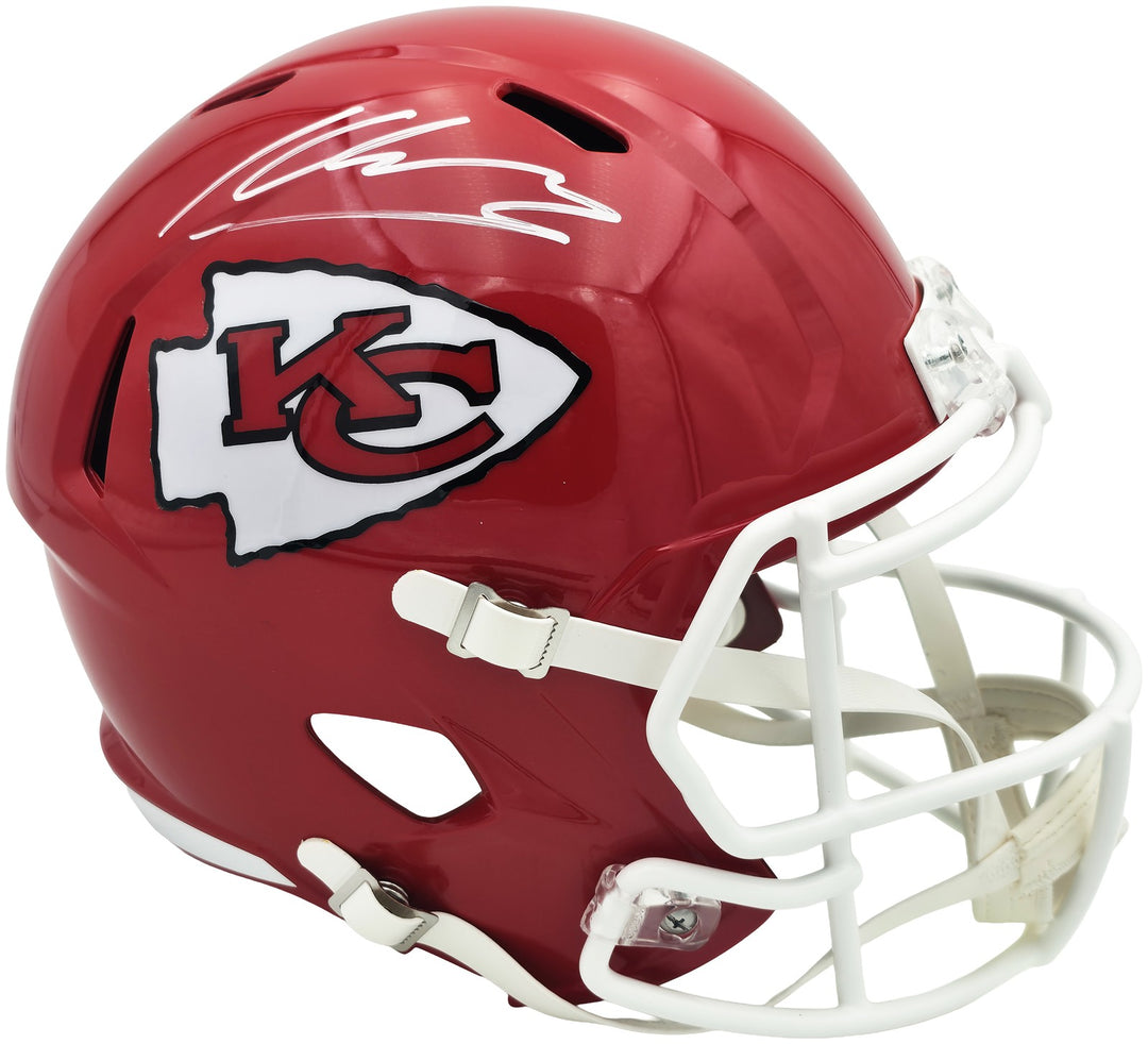 Kenneth Walker III Signed Chiefs Red Full Sz Speed Rep Helmet Beckett Witness