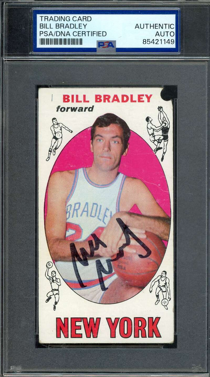 Bill Bradley PSA DNA Signed 1969 Topps Rookie Autograph