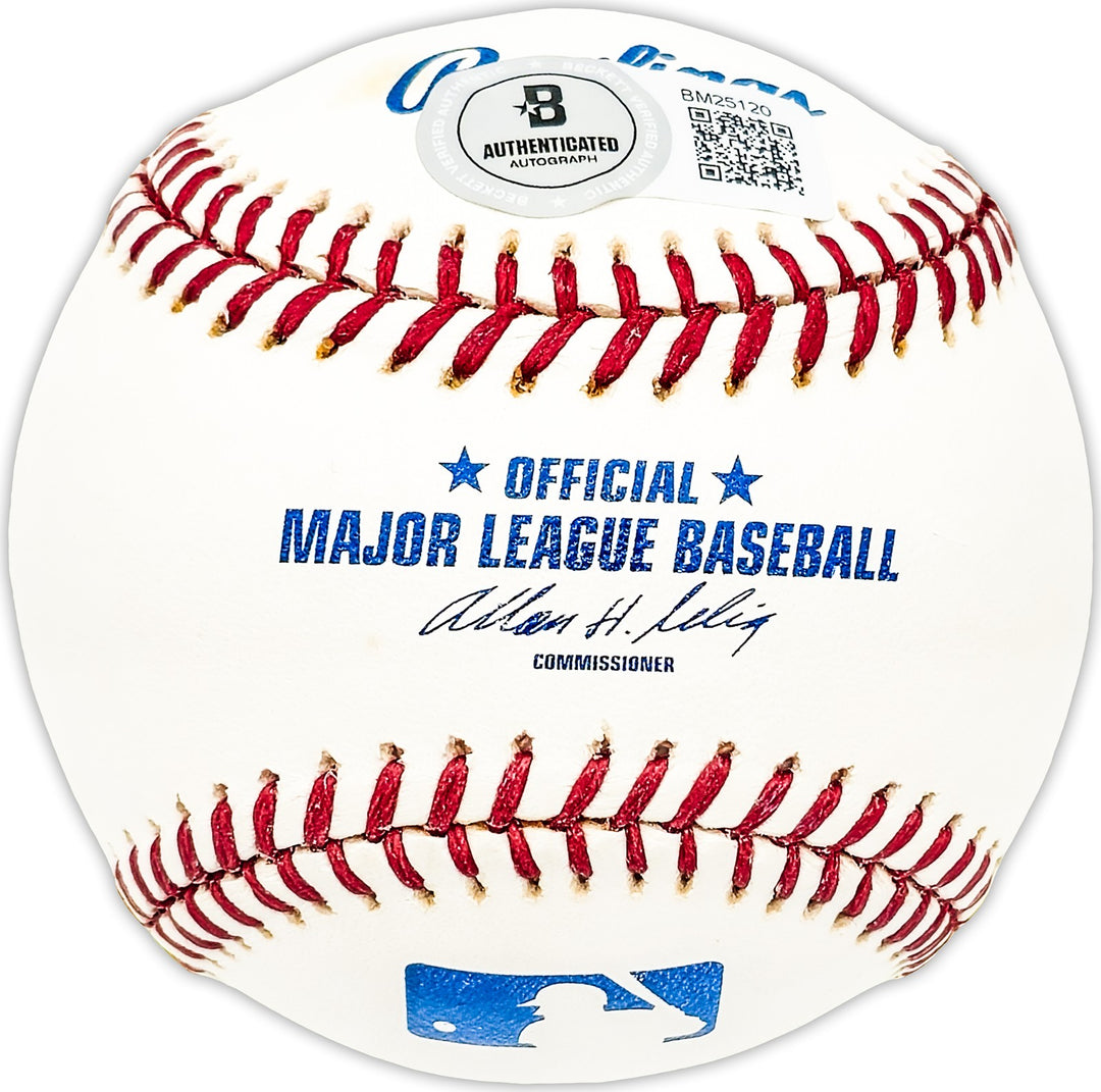 Carl Thomas Signed Official MLB Baseball Cleveland Indians Beckett QR #BM25120