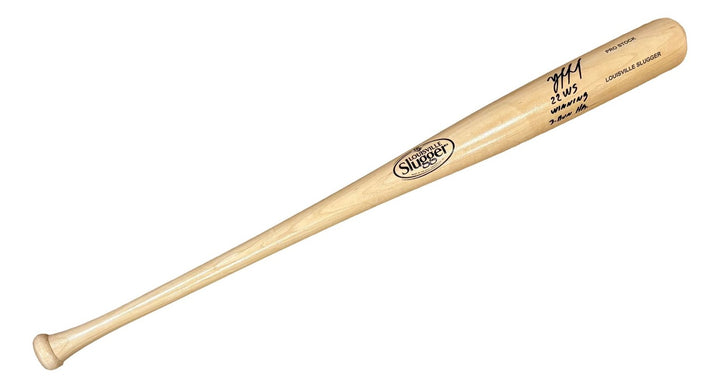 Yordan Alvarez Astros Signed Tan Louisville Slugger Bat 22 WS Winning 3 Run BAS