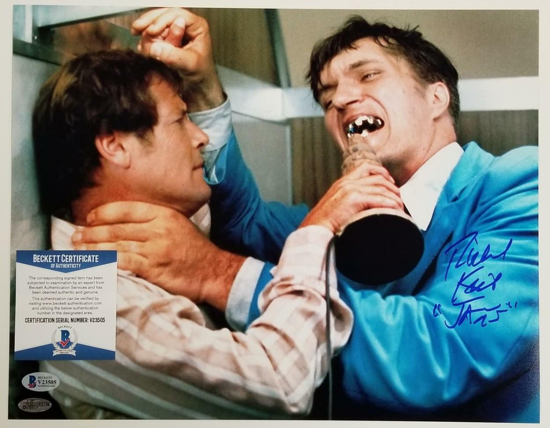Richard Kiel signed "Jaws" 11x14 Photo Spy Who Loved Me Autograph ~ BAS COA
