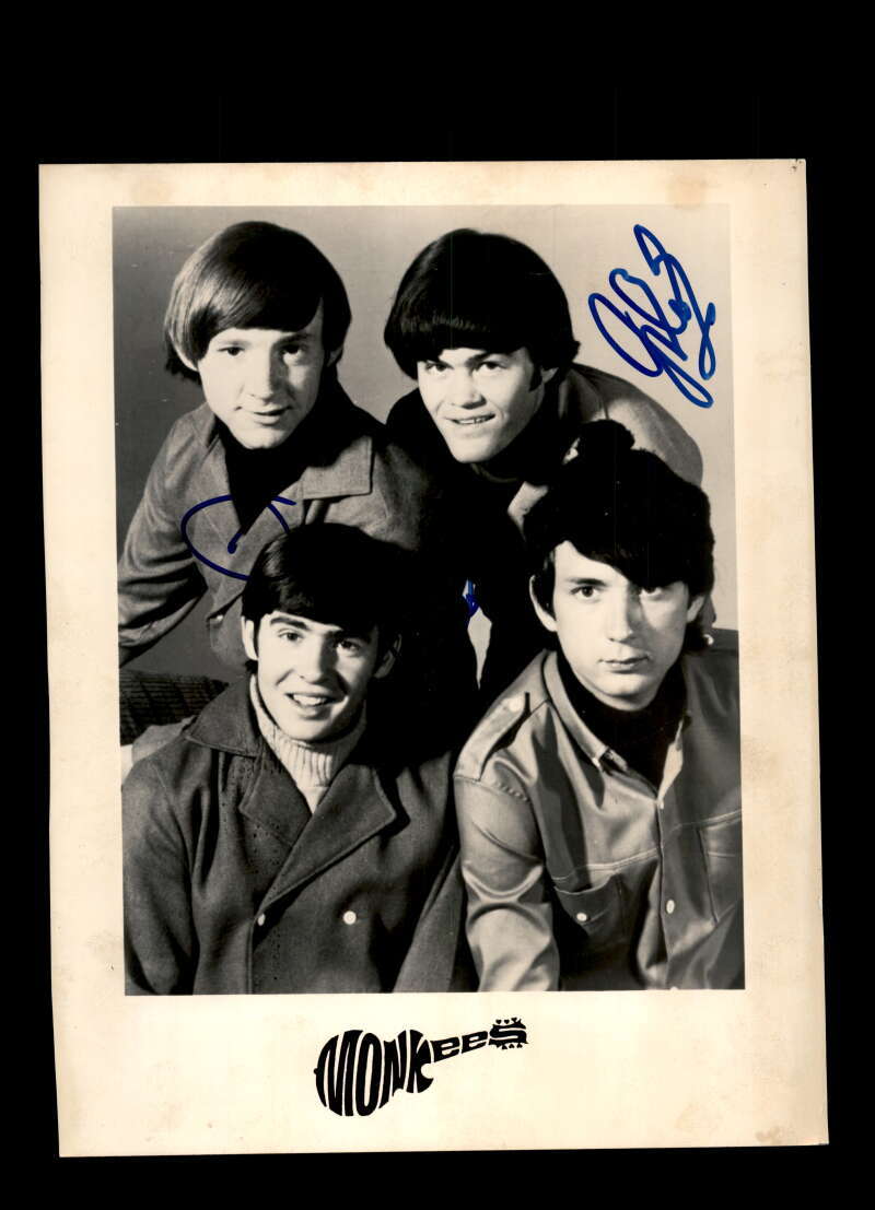 Davy Jones Micky Dolenz JSA Coa Signed 8x10 Photo Autograph The Monkees