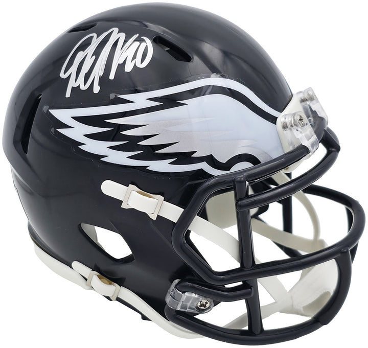 DeSean Jackson Signed Eagles 2022 Alternate Black Speed Mini Helmet Beckett Wit