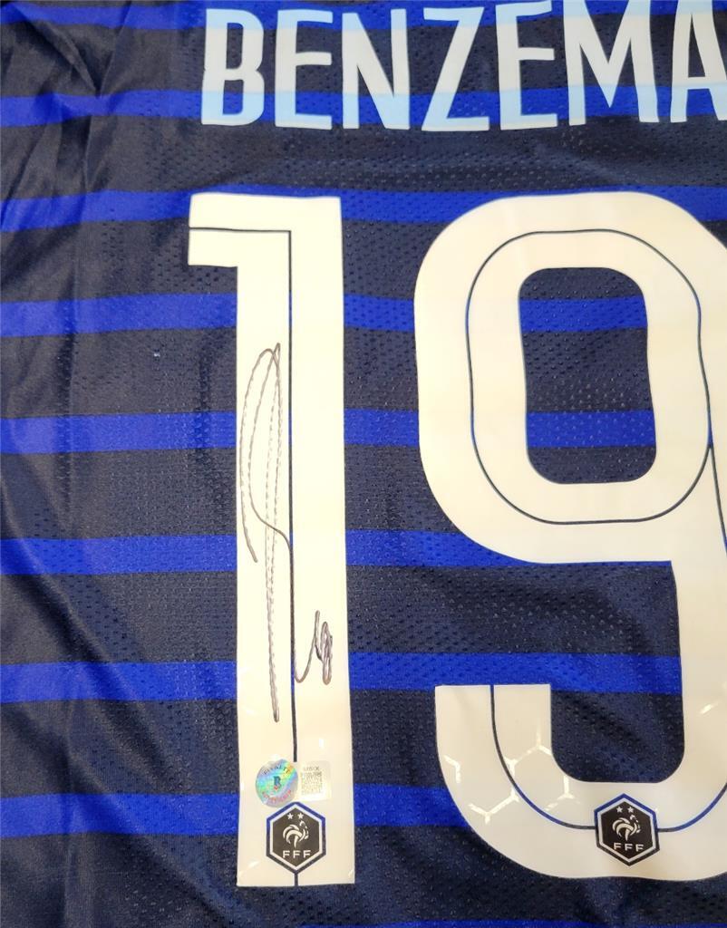 Karim Benzema signed France Jersey Size XL autograph Real Madrid ~ Beckett BAS