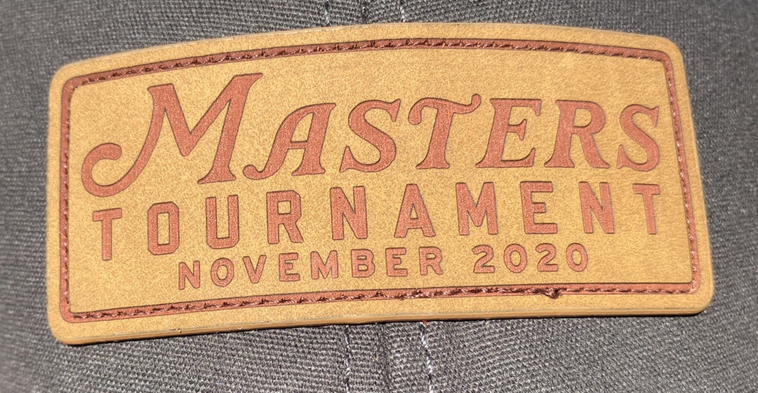 2025 MASTERS GRAY LEATHER WAX PATCH MEN’S HAT AUGUSTA NATIONAL NEW