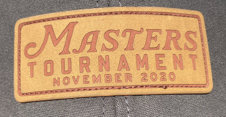 2025 MASTERS GRAY LEATHER WAX PATCH MEN’S HAT AUGUSTA NATIONAL NEW