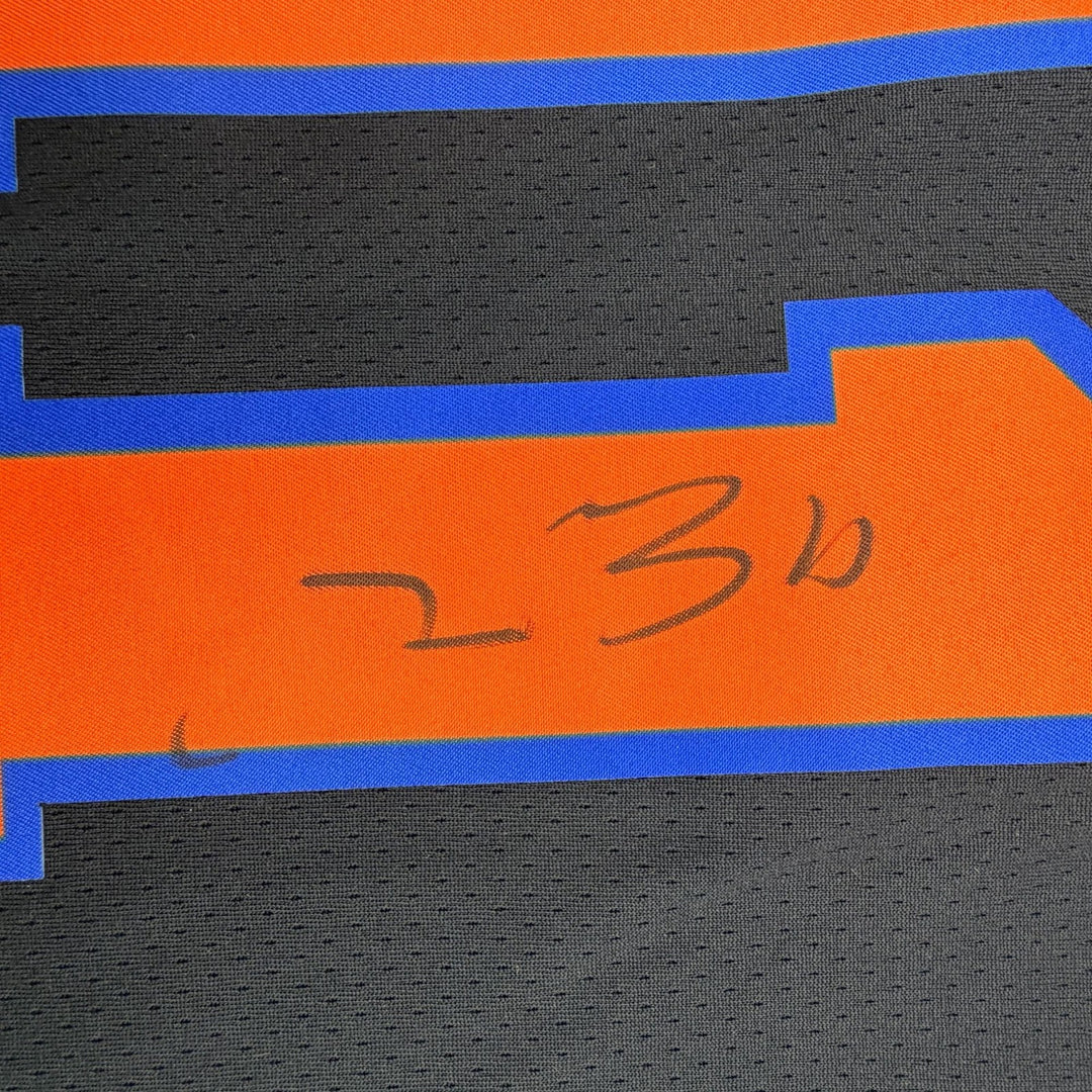 Autographed/Signed Jalen Brunson New York Knicks Black Authentic Jersey PSA COA