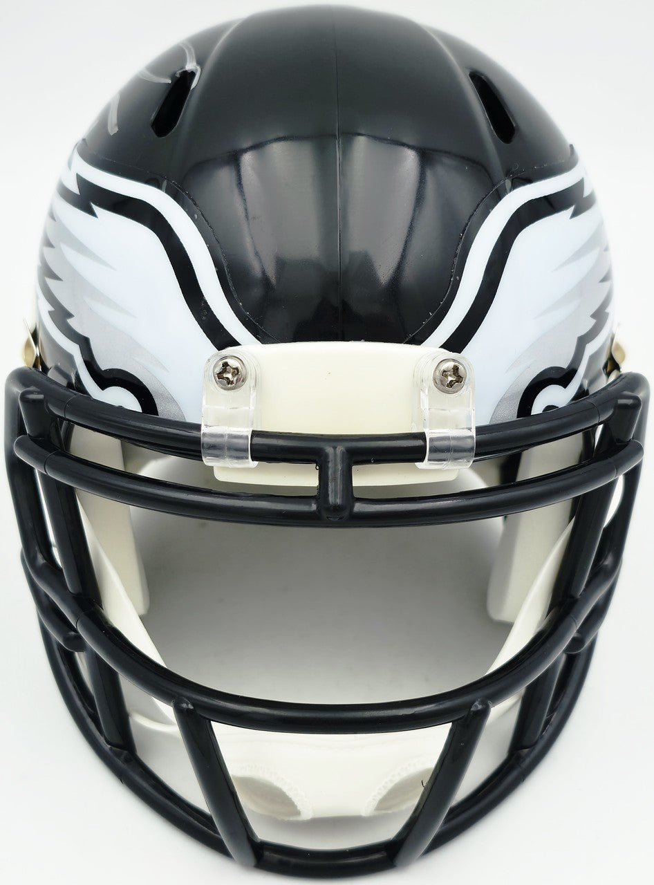 Eric Allen Signed Eagles Black 2022 Alternate Speed Mini Helmet Beckett