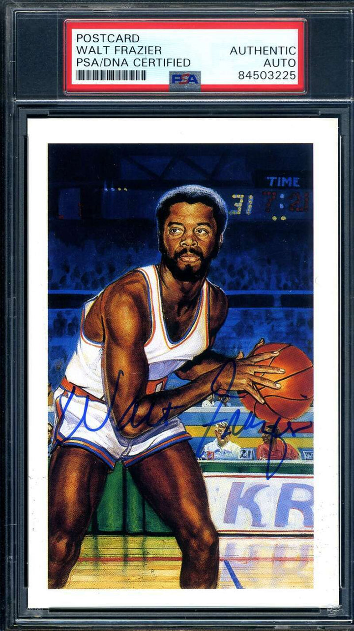 Walt Frazier PSA DNA Coa Signed 1992 Center Court Autograph
