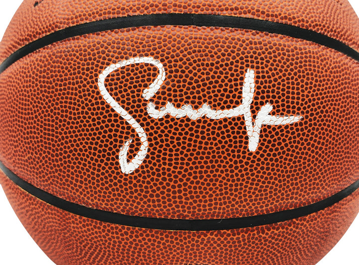 Steve Nash Signed Composite Leather Phoenix Suns Logo Basketball Beckett Witness