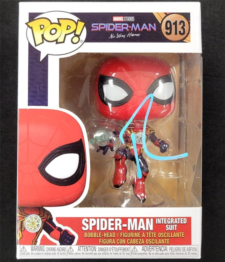 Tobey Maguire signed Spider-Man Integrated Suit Funko Pop 913 ~ Beckett BAS