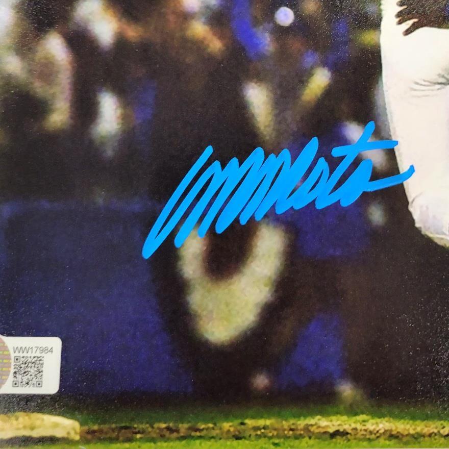 Manny Mota signed 8x10 Photo #4 LA Dodgers Gibson HR (B) ~ Beckett BAS Witness