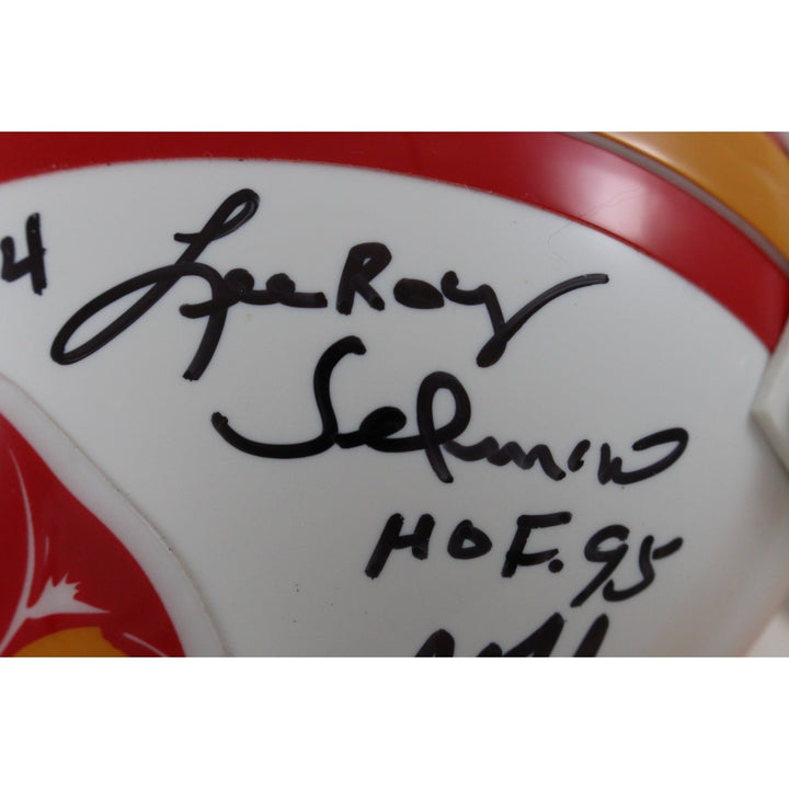 Selmon Sapp Lynch Brooks Barber Tampa Bay Buccaneers Mini Helmet Beckett 51005