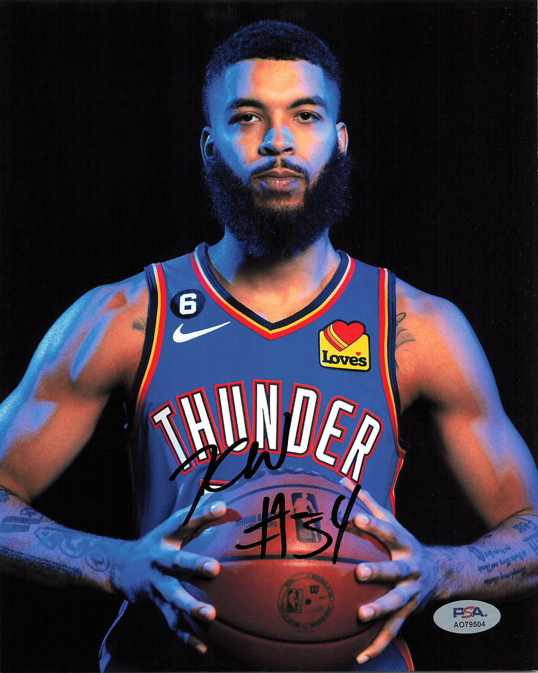 Kenrich Williams Signed Photo PSA Oklahoma City Thunder