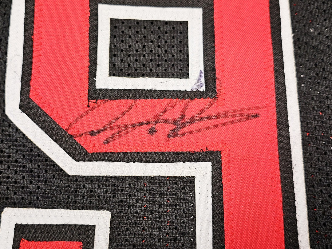 Chicago Bulls Dennis Rodman Autographed Signed Black Jersey JSA