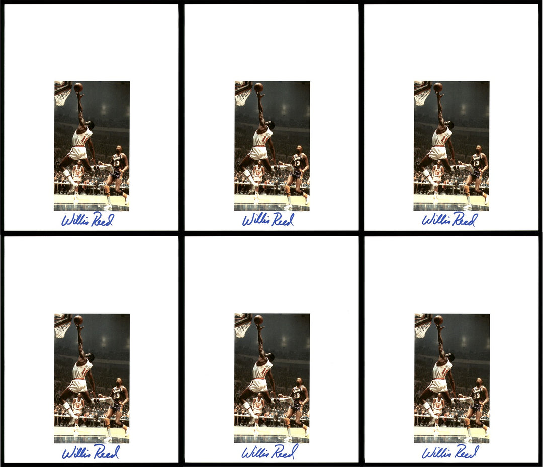 Willis Reed Autographed Signed 8.5x11 Photo 12 Count Lot New York Knicks